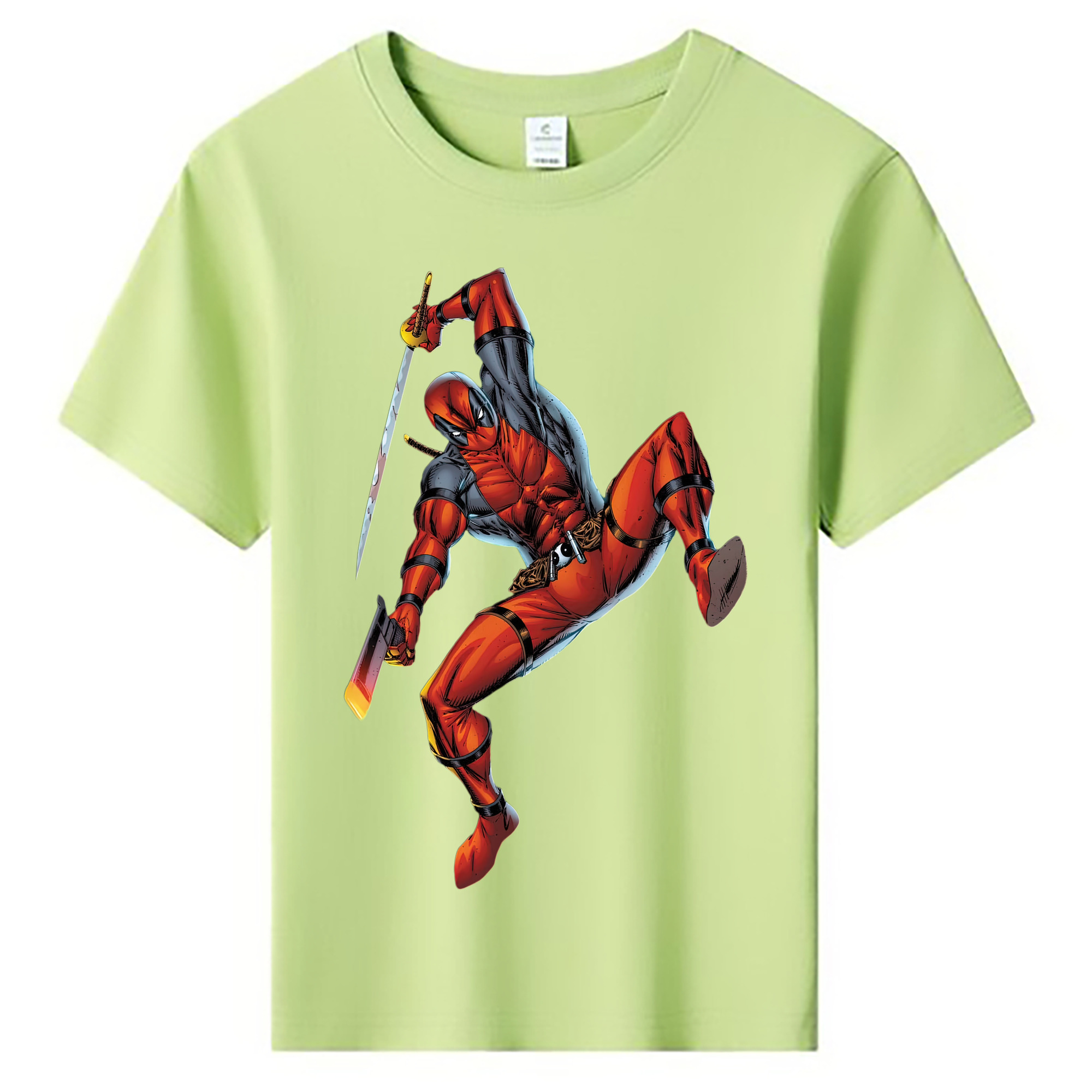 （画像用） Deadpool デッドプール 綿100％キッズTシャツ（フロントプリント）